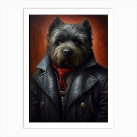 Gangster Dog Bouvier Des Flandres Art Print