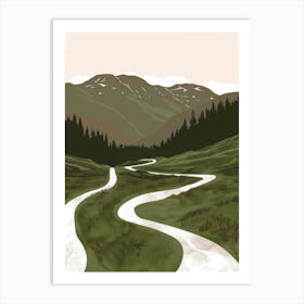 Road In The Mountains 6 Art Print