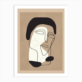 Modern Art Face 1 Art Print