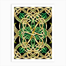Abstract Celtic Knot 17 Art Print