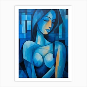 Cubist Abstract Geometric Illustration 9 Art Print