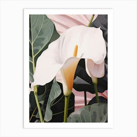 Flower Illustration Calla Lily 3 Art Print