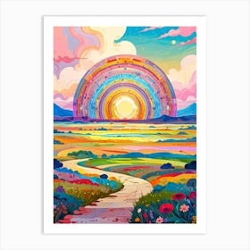 Rainbow In The Sky 18 Art Print