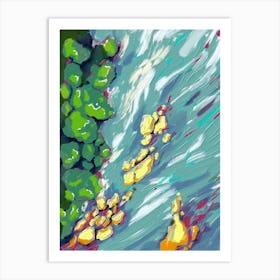 Rocks by the sea Art Print