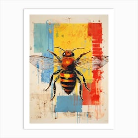 Bee Collage Inspired 1 Art Print