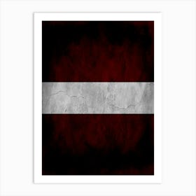 Latvia Flag Texture Art Print