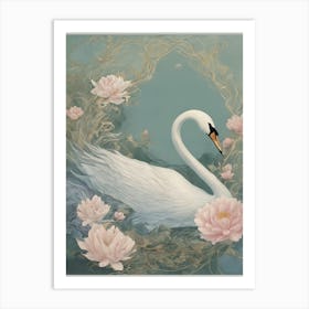 Elegant Swan Art Print