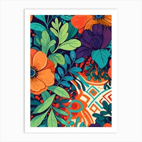 Floral Pattern 14 Art Print