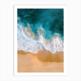 Aerial View Of A Beach 14 Art Print