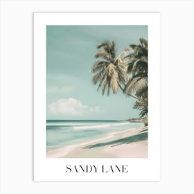 Sandy Lane Art Print