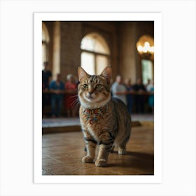 Cat In A Room Art Print