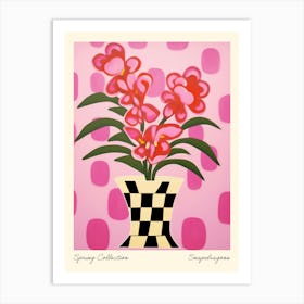 Spring Collection Snapdragons Flower Vase 1 Art Print