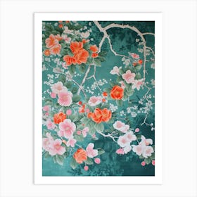 Hokusai Great Japan Botanical Japanese 1 Art Print