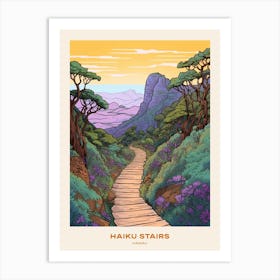 Haiku Stairs Hawaii 1 Hike Poster Art Print