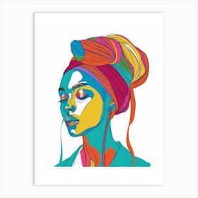 Afro-American Woman 34 Art Print