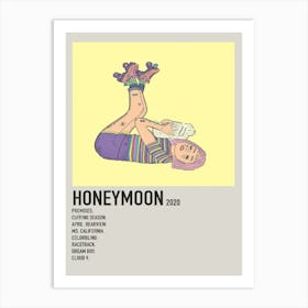 Xianyub Honey Moon Beach Bunny Canvas Poster 2 Art Print