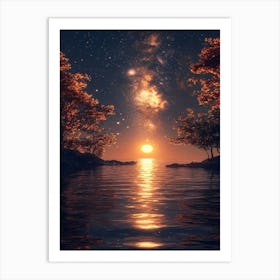 Starry Night Sky 29 Art Print