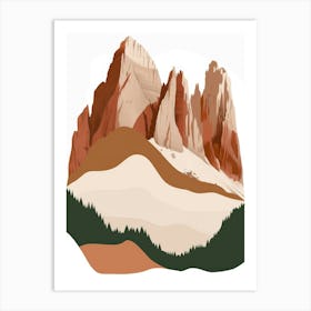 Dolomite Mountains 1 Art Print