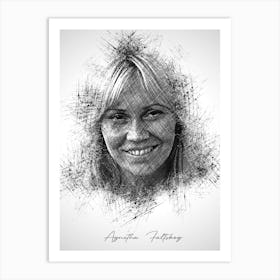 Agnetha Fältskog Abba Art Print