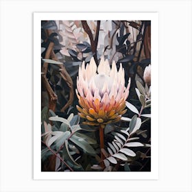 Flower Illustration Protea 8 Art Print