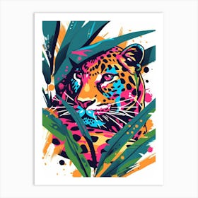 Leopard In The Jungle 34 Art Print