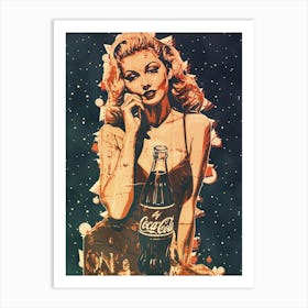 Coca Cola Girl Art Print