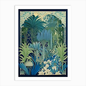 Jardin Majorelle, Morocco Vintage Botanical Art Print