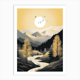 Landscape In The Mountains 1 Art Print