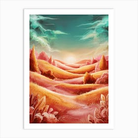 Landscape Painting 6 Art Print