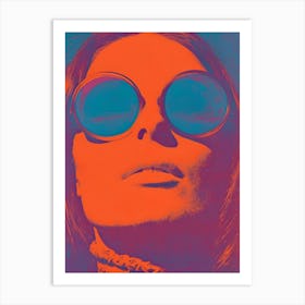 Woman In Sunglasses 2 Art Print