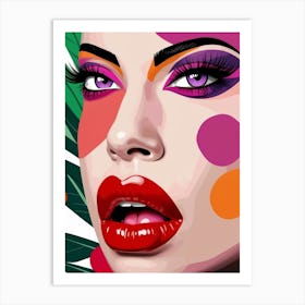 Woman'S Face 5 Art Print