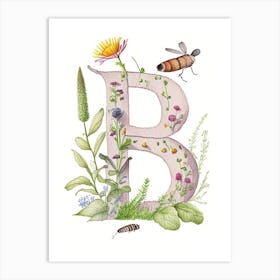 B  Letter, Alphabet Quentin Blake Illustration 1 Art Print