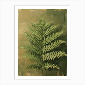 Button Fern Painting 2 Art Print