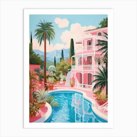 Pink House Art Print