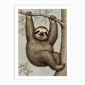 Sloth 47 Art Print