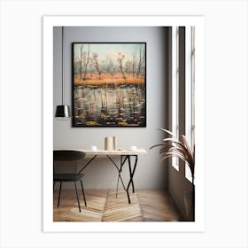 Wetlands Abstract Minimalist 10 Art Print