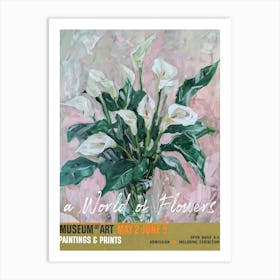 A World Of Flowers, Van Gogh Exhibition Calla Lily 4 Art Print