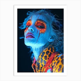 Woman Under The Sea Art Print