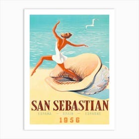 San Sebastian, France Art Print