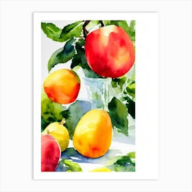 Pepino Italian Watercolour fruit Art Print