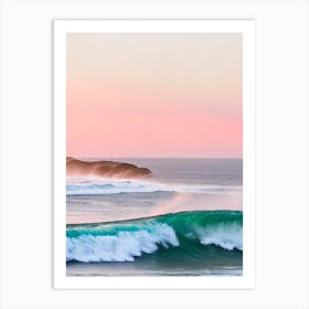 Snapper Rocks, Australia Pink Photography  Art Print