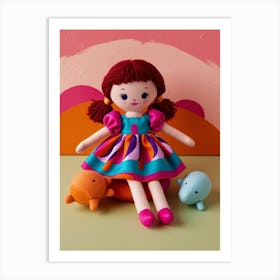 Doll And Her Friends Art Print