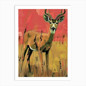 Deer Canvas Print 9 Art Print