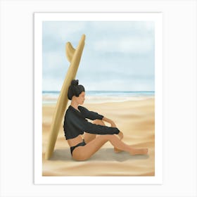 Surfboard Shade Art Print