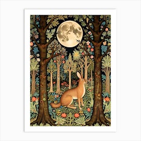 William Morris Print Hare In The Woods Art Print