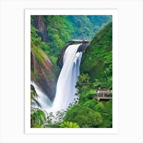 Dudhsagar Falls, India Majestic, Beautiful & Classic (1) Art Print