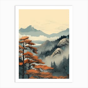 Kumano Kodo Japan 2 Hiking Trail Landscape Art Print