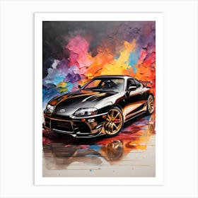 Toyota Supra 5 Art Print