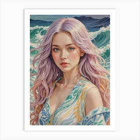 Ocean Girl Art Print