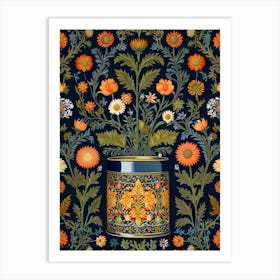 William Morris Vase Of Flowers Art Print